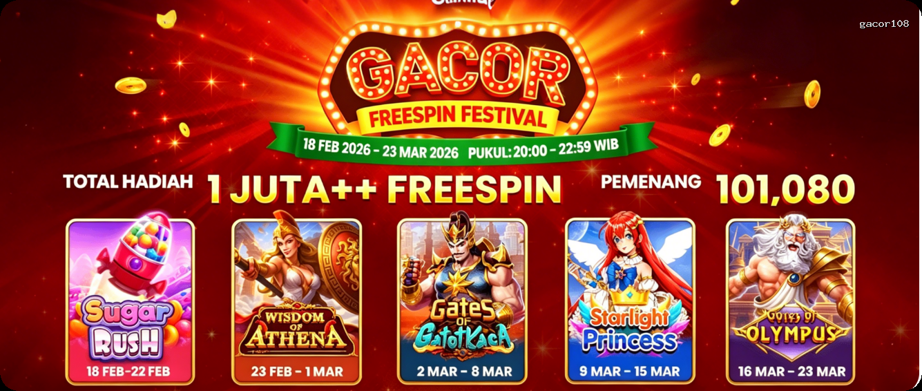 Login gacor108 Sekarang Bonus Melimpah